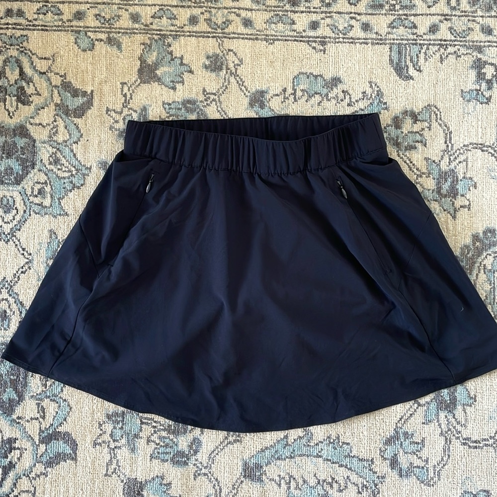 T by Talbots Flounce Skort - black